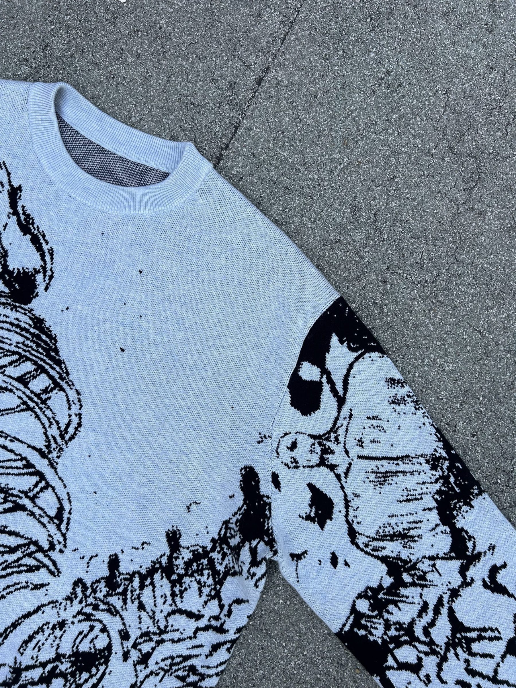 “Rumbling” Knit Gray