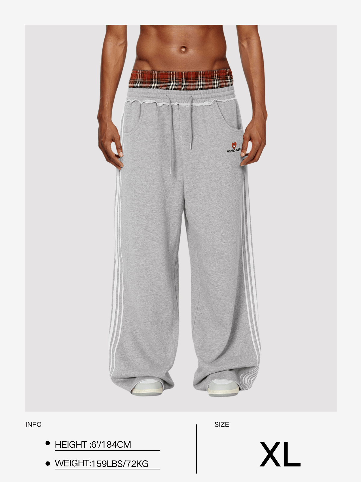 Double Waist Baggy Sweatpants