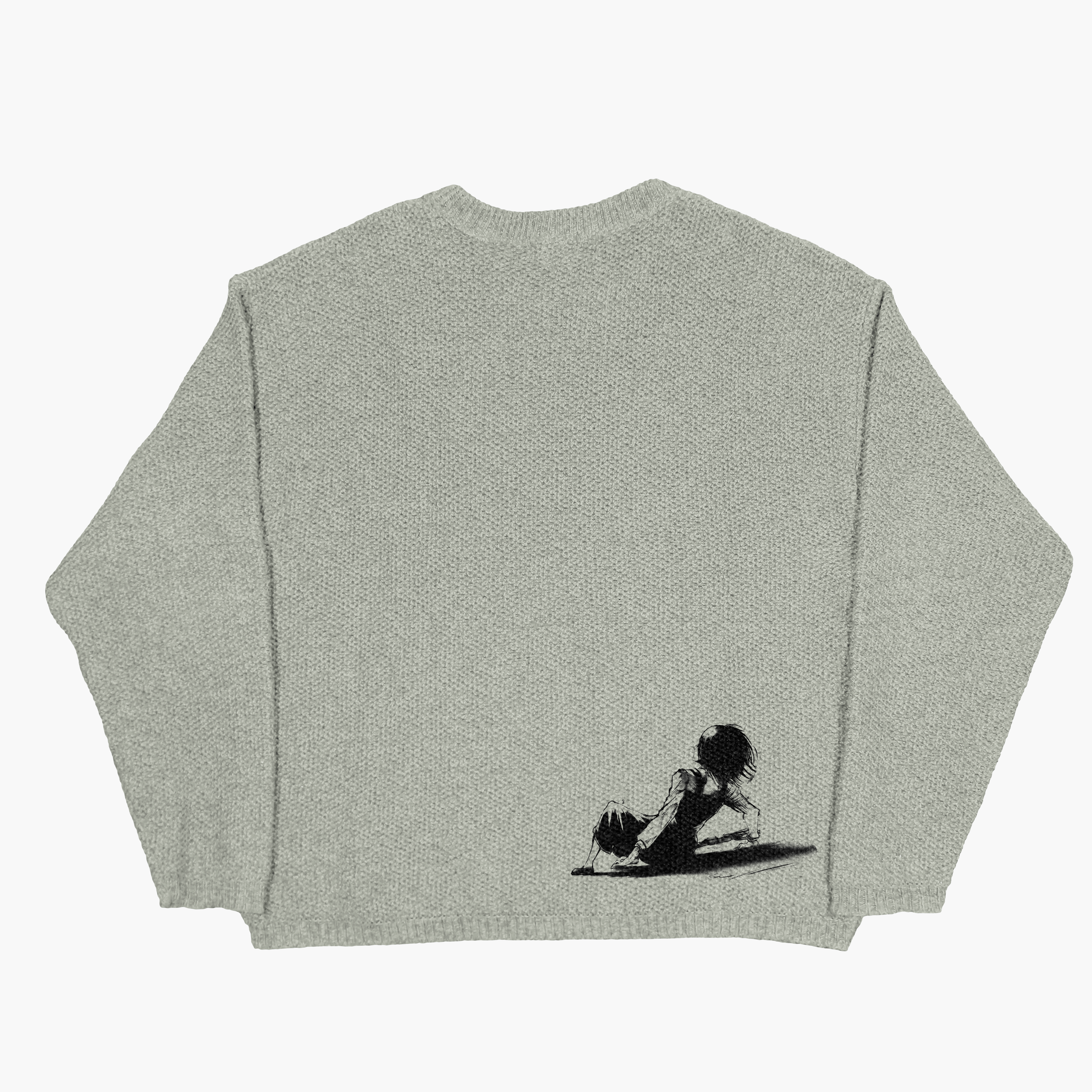 “Rumbling” Knit Gray
