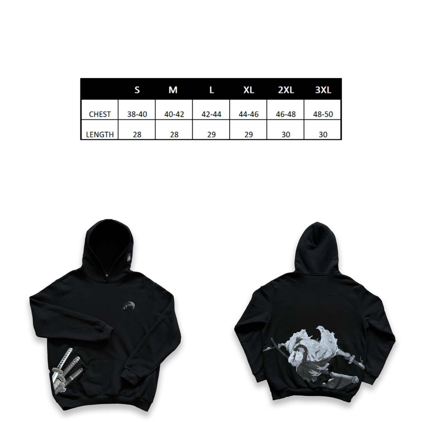 Sword Hoodie Black 