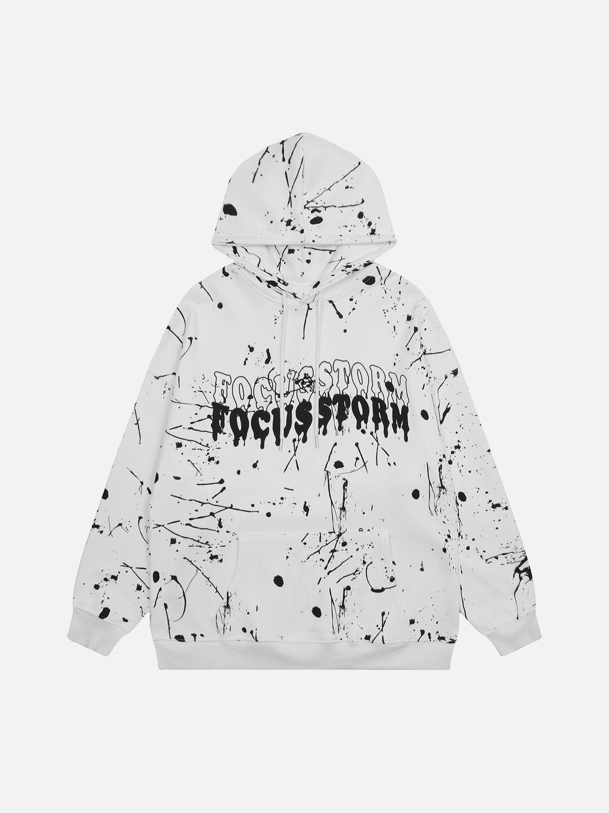 Hip Hop Paint Splatter Hoodie