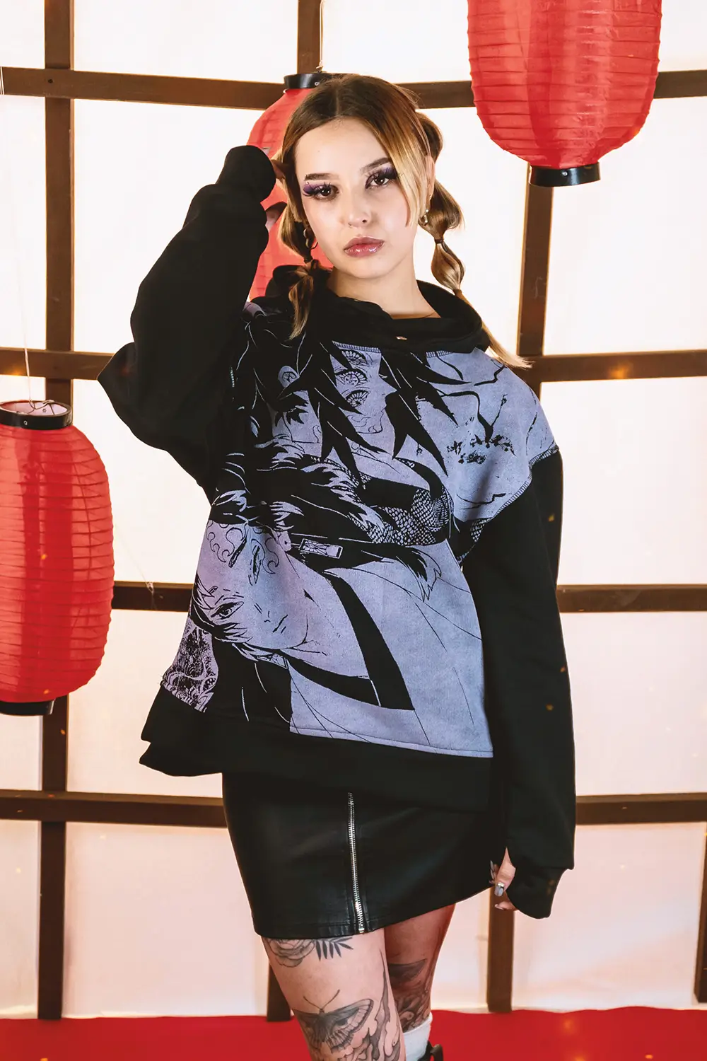 CRESCENT MOON KOKUSHIBO HOODIE