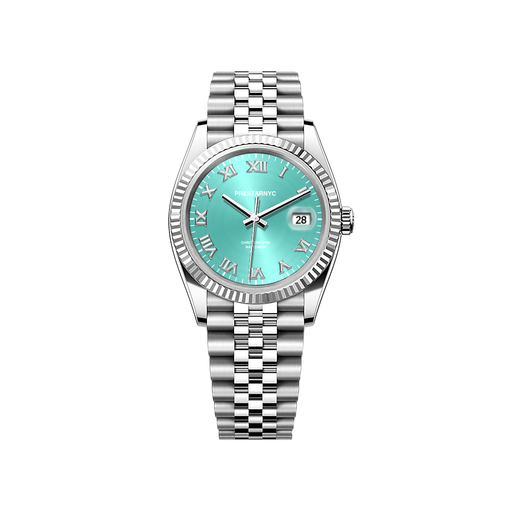 Prestar NYC Diary Classic Basic Watch (Blue Turquoise)