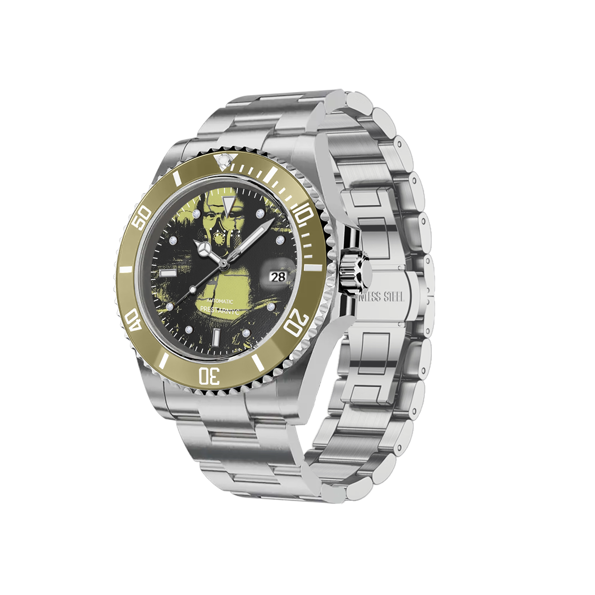 Prestar NYC Aquaman Classic Gemstone Watch (MonaMaska)