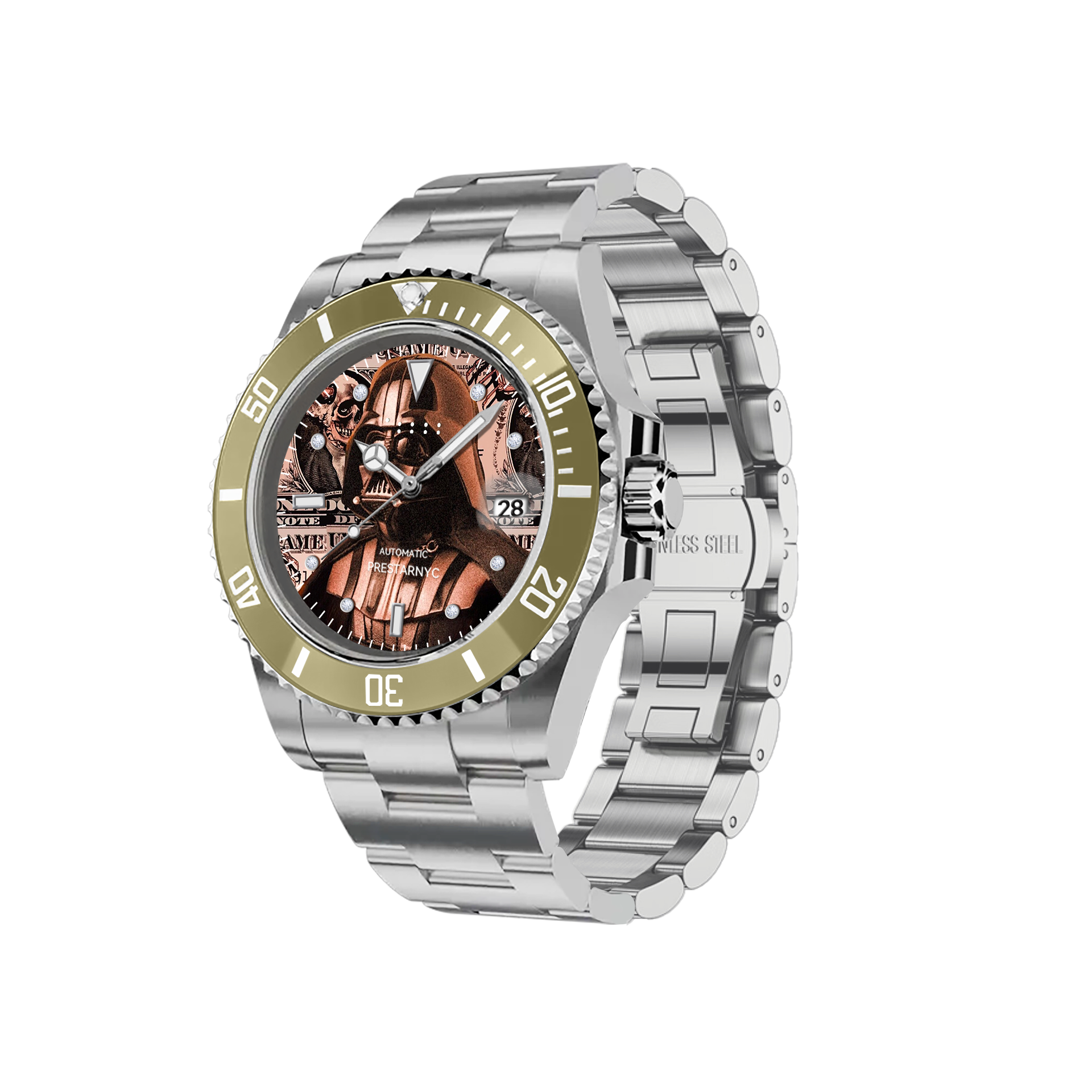 Prestar NYC Aquaman Classic Gemstone Watch (Infinite Soldier)