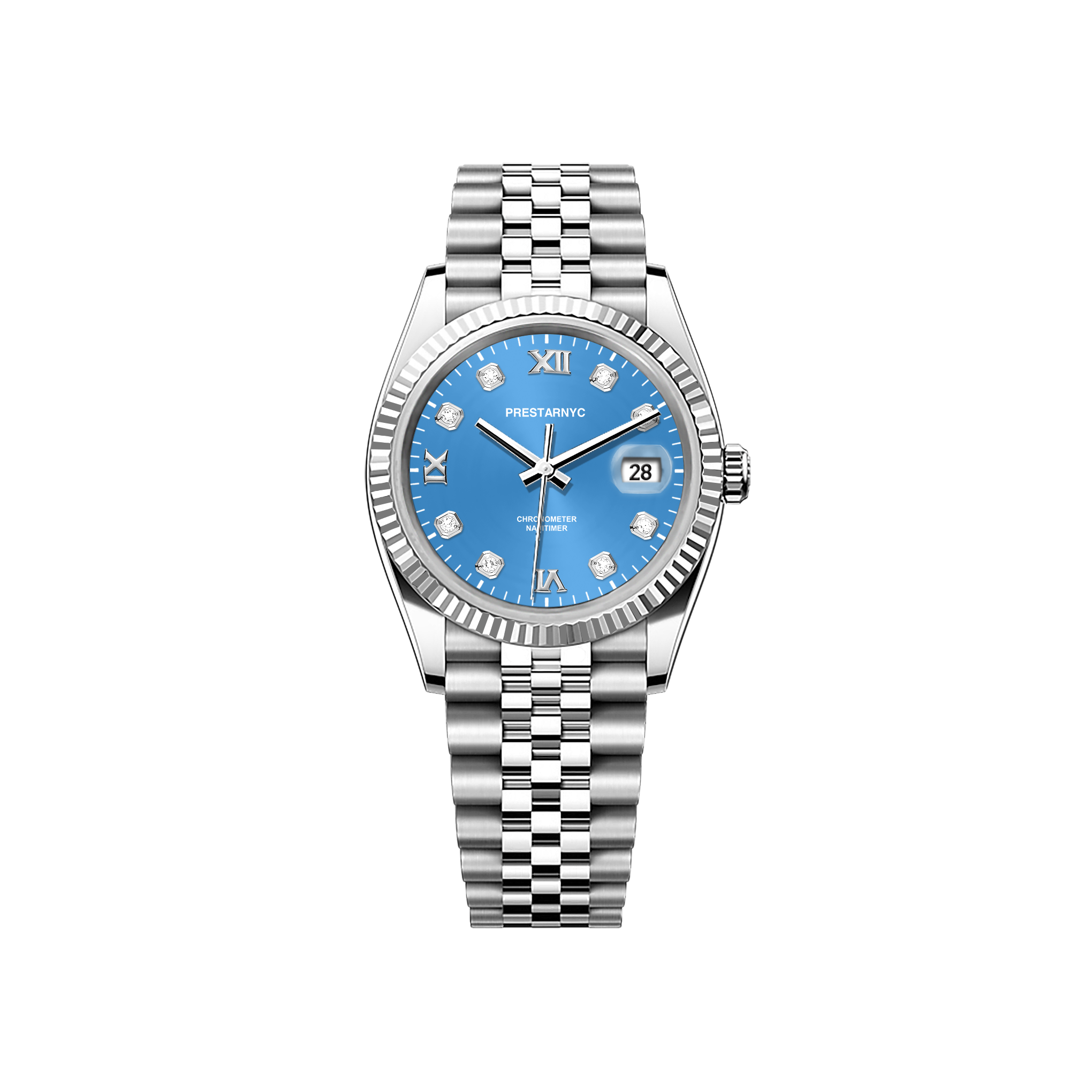 Luxury Arabic Dial Mens And Ladies Automatic Watch With Scratch Resistant  Blue Crystal, Enlarged Calendar, And Fully Automatic Mechanical Movement  40mm/36mm Model 007 From Datewatches, $65.5 | DHgate.Com