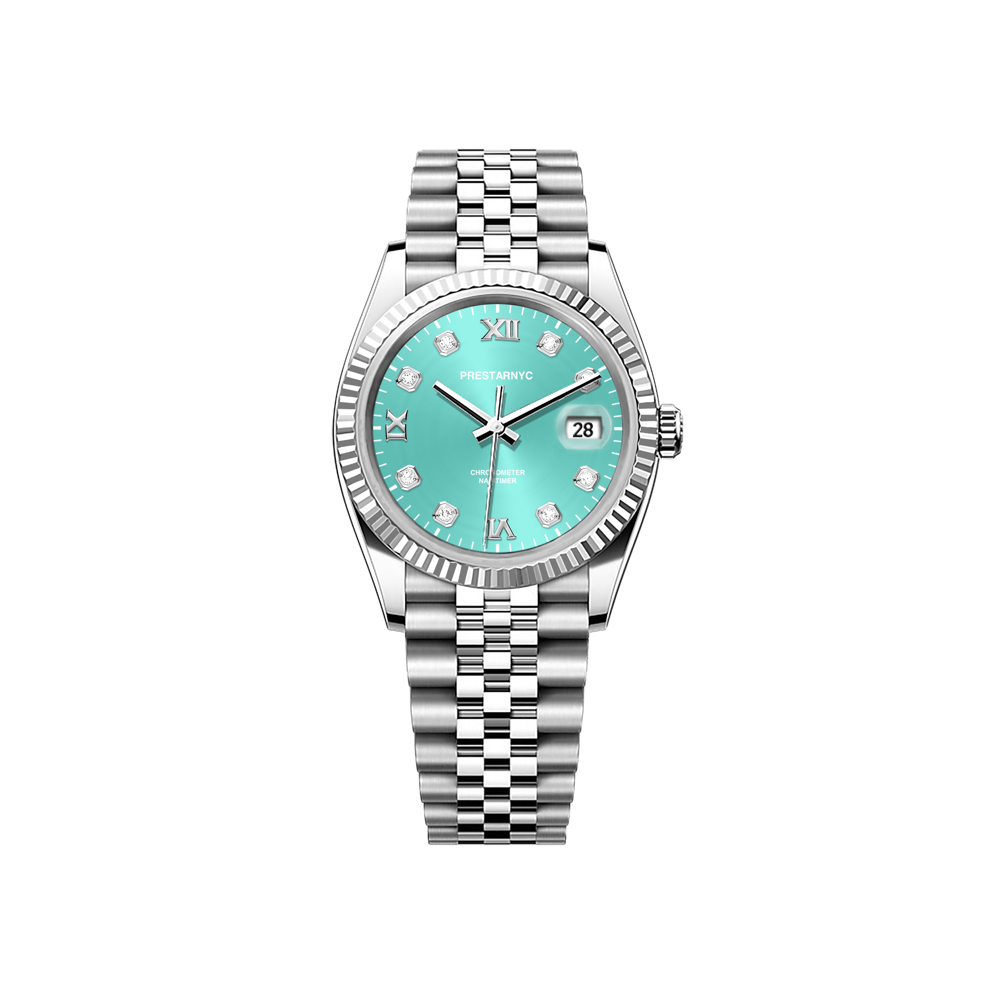 Prestar NYC Diary Classic Watch (Blue Turquoise)