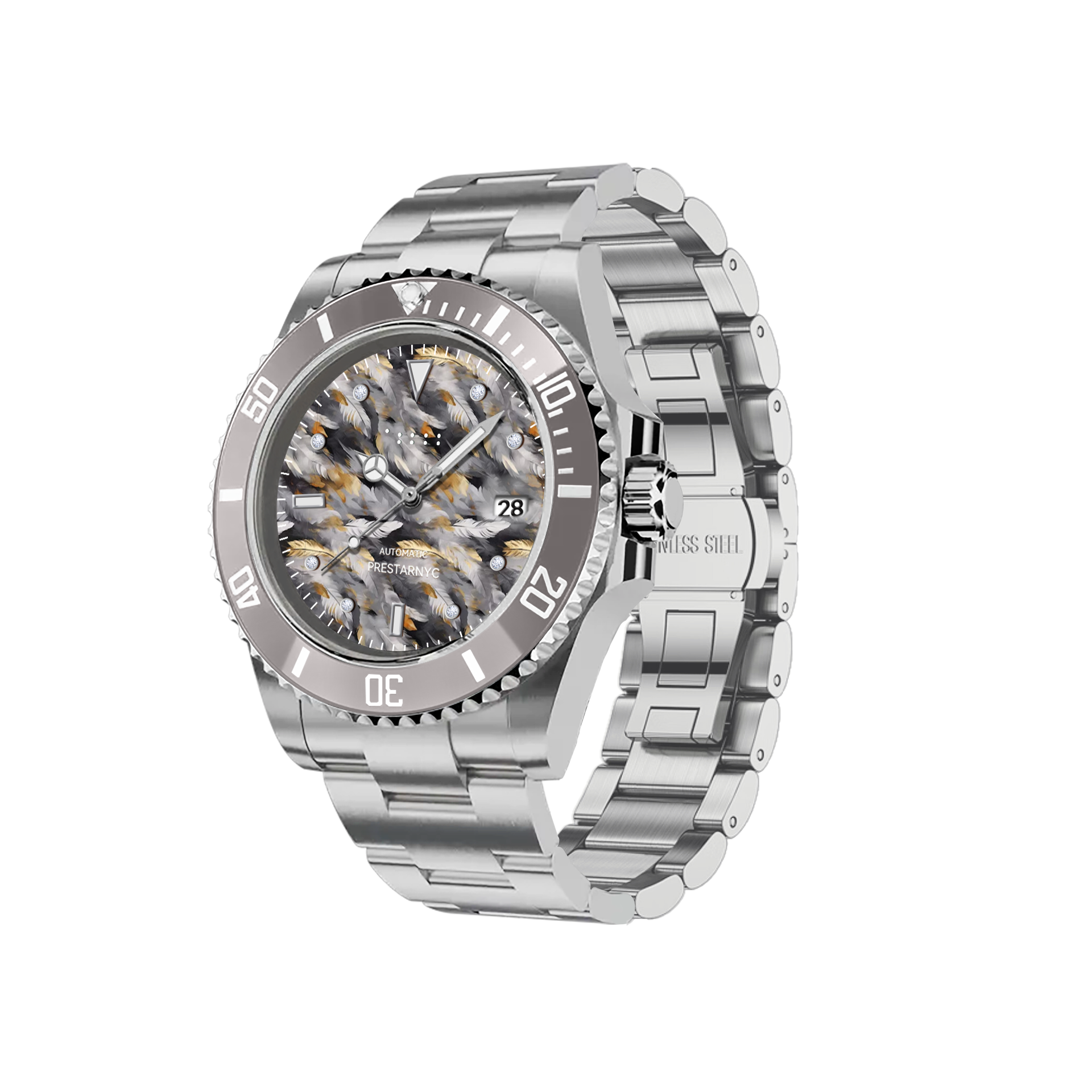 Prestar NYC Aquaman Classic Gemstone Watch (Wing)