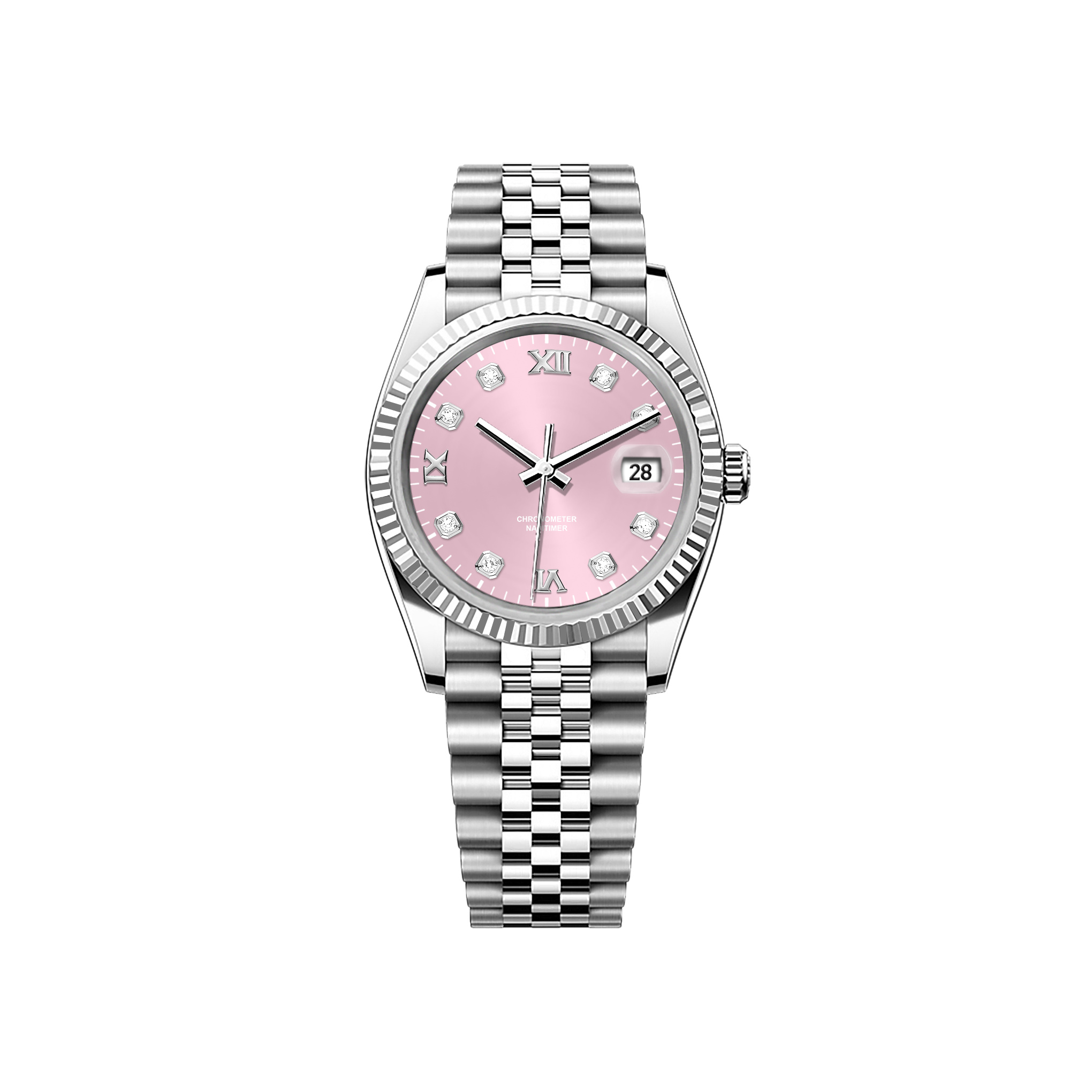 Prestar NYC Diary Classic Diamond Watch (Light Pink)