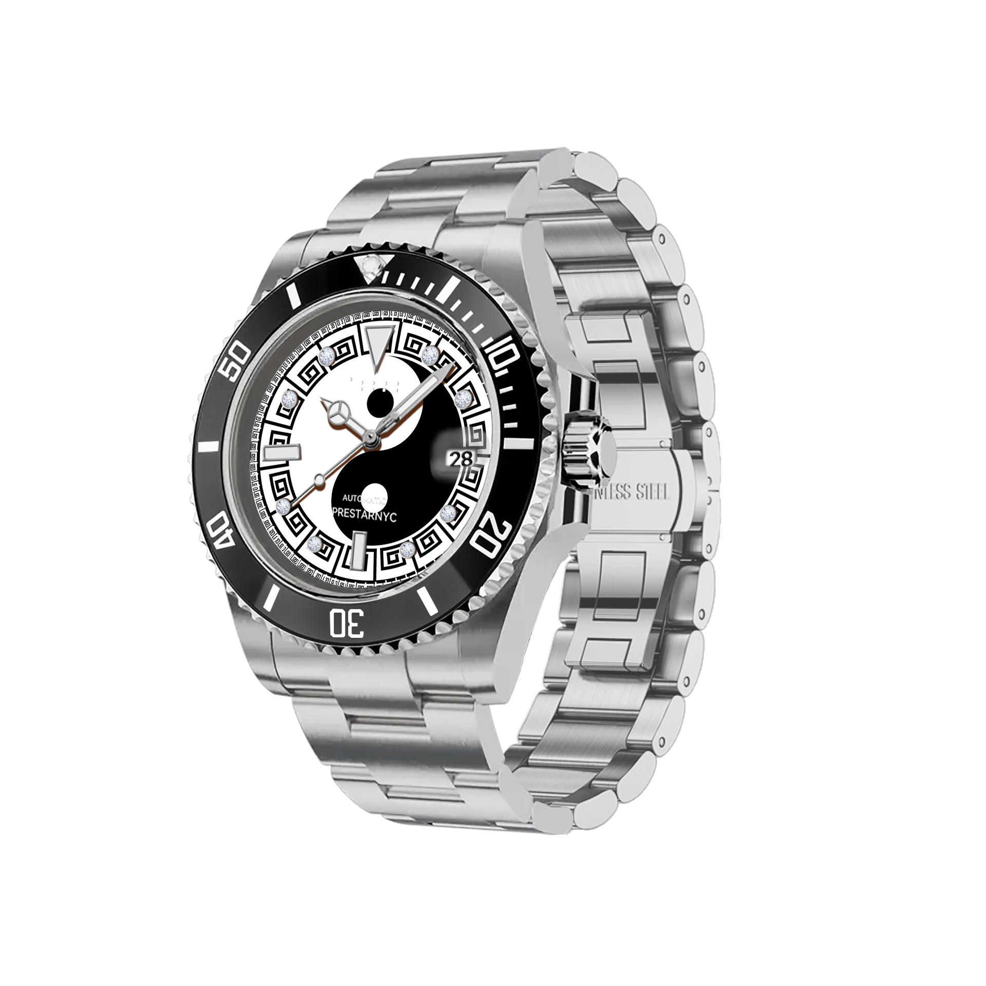 Prestar NYC Aquaman Initial Mechanical Watch (Yin Yang Balance)