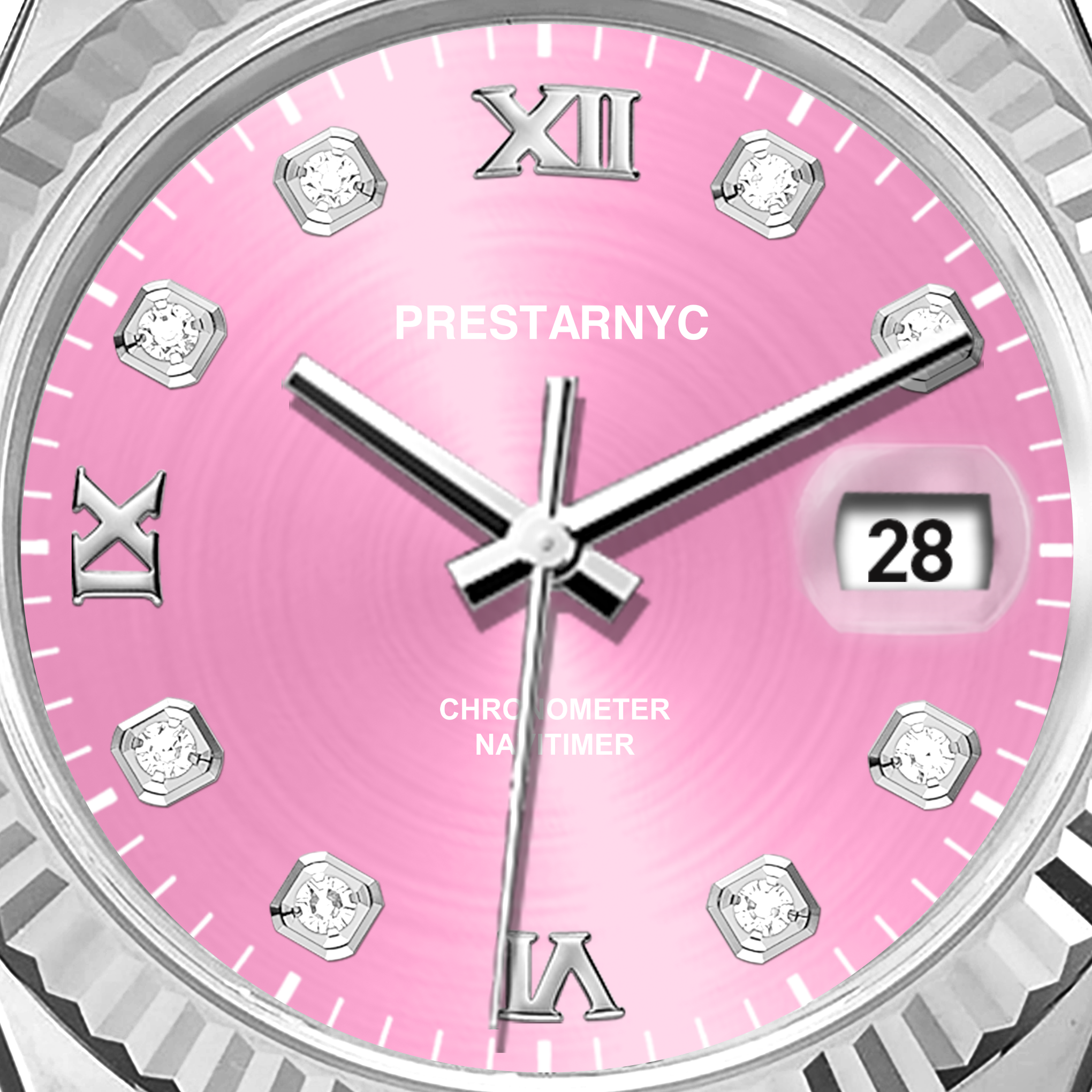 Prestar NYC Diary Classic Diamond Watch Cherry Blossom