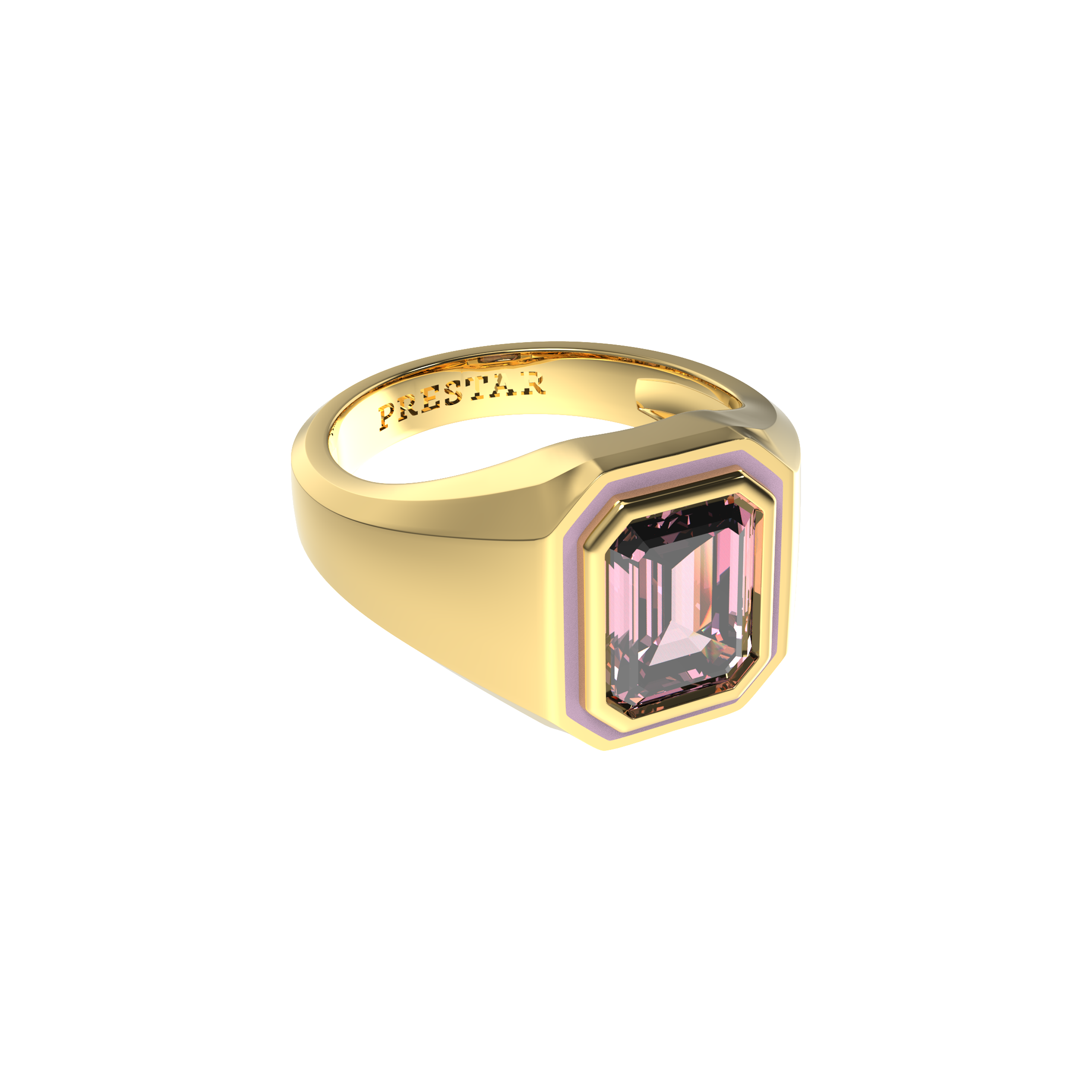 Sparkler Golden Candy Ring-Pink Elegance