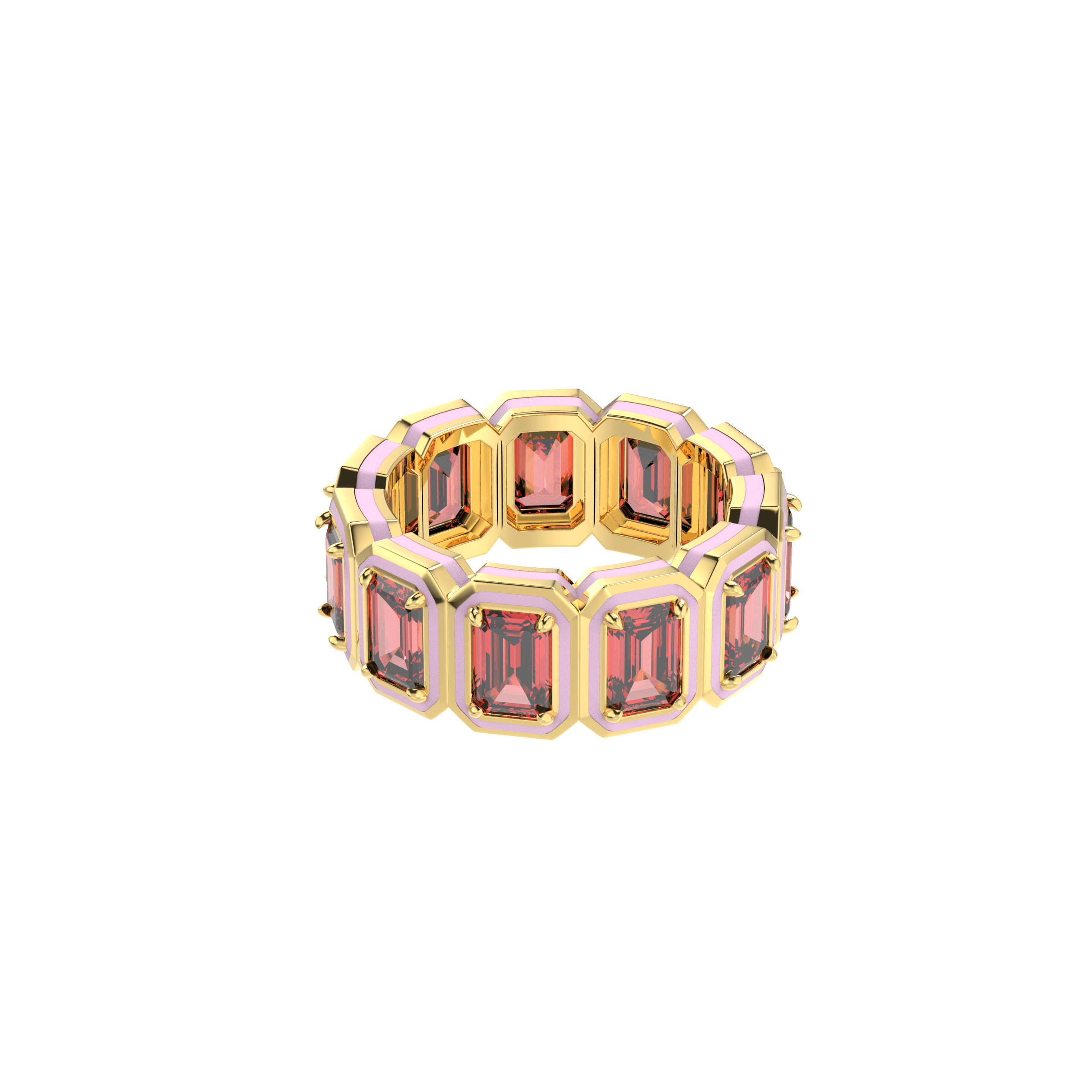 Candy Crush Square Gem Ring-Pink Elegance