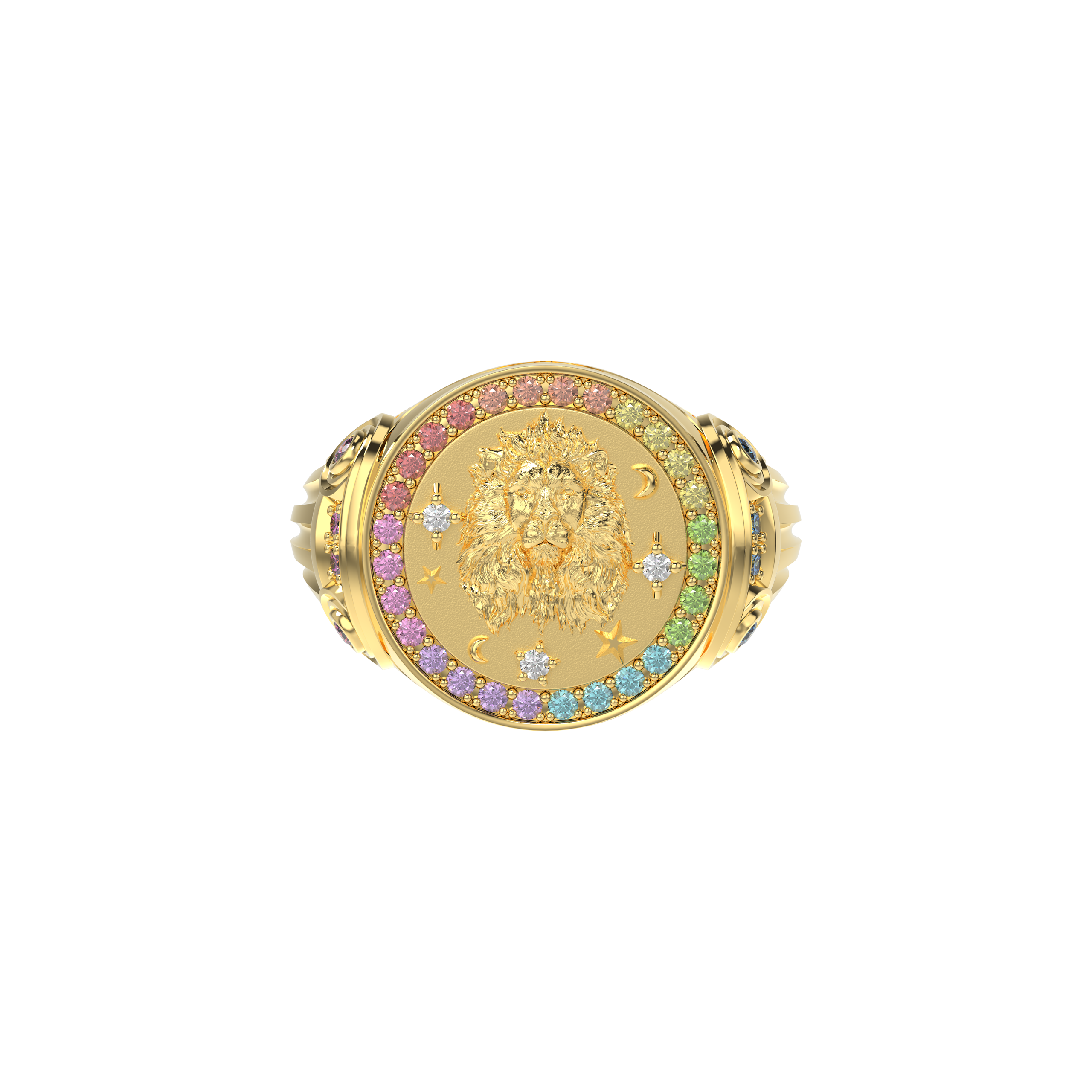 Zodiac Glam Galaxy Ring-Leo