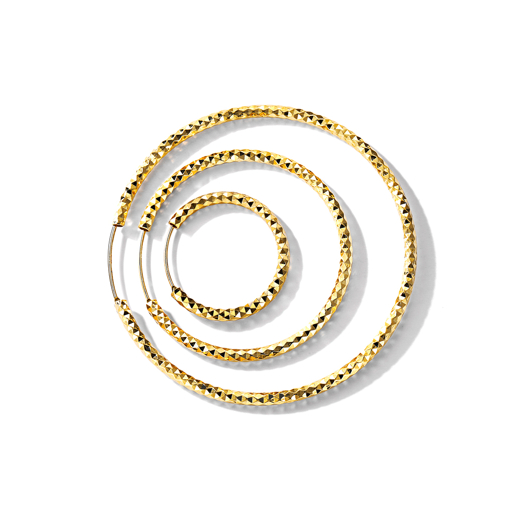 Silvora 70mm Gold Hoop Earrings Large Sterling Silver Earrings for Women Charm Endless Circle Hoop for Sensitive Ears Jewelry Gift