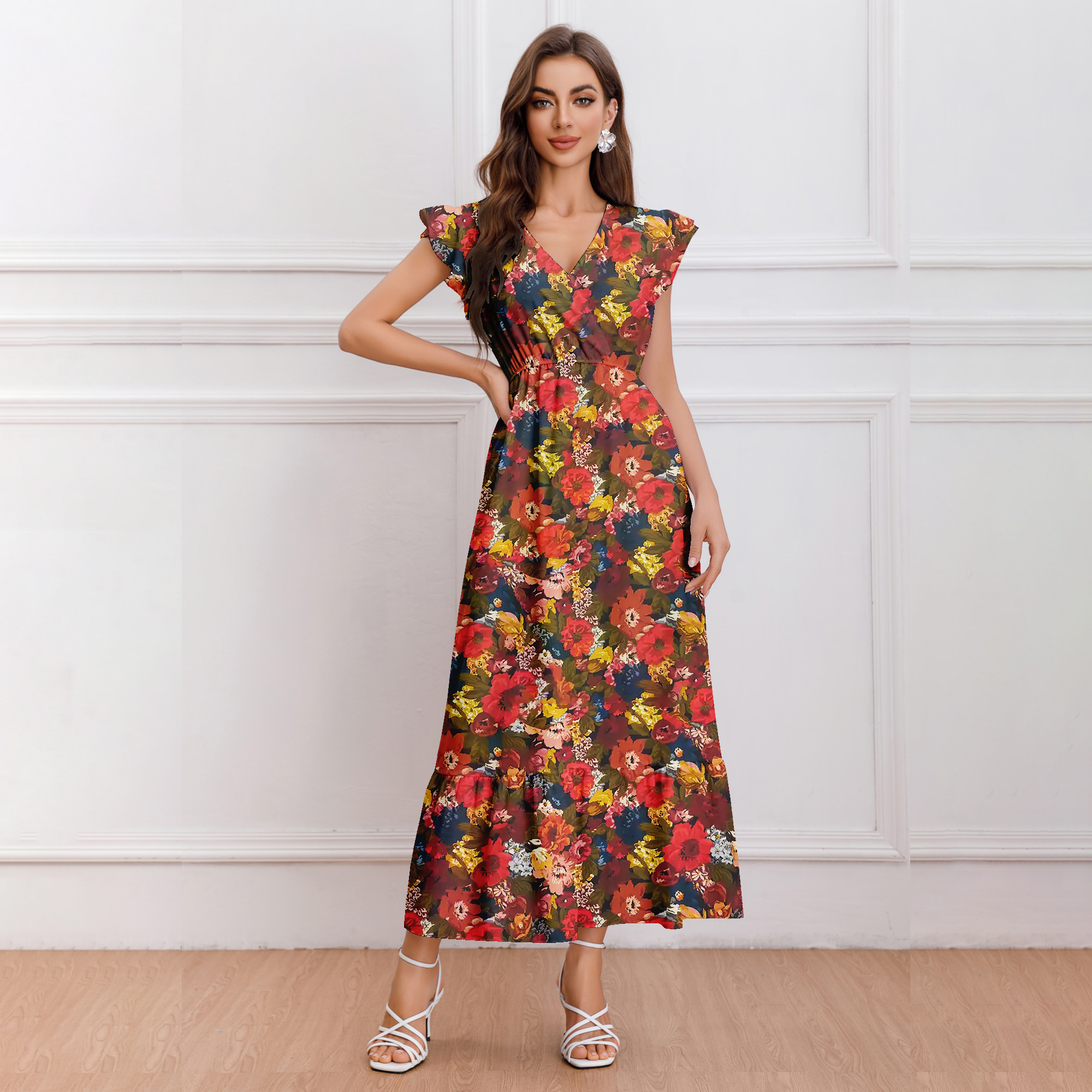 [Copy]Blossom Boulevard Maxi Dress