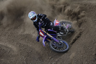 Person Riding a Dirt Bike