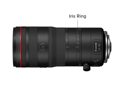 RF24-105mm F2.8 L IS USM Z - Iris Ring Being Displayed