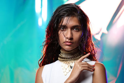 Person Pointing to the Right