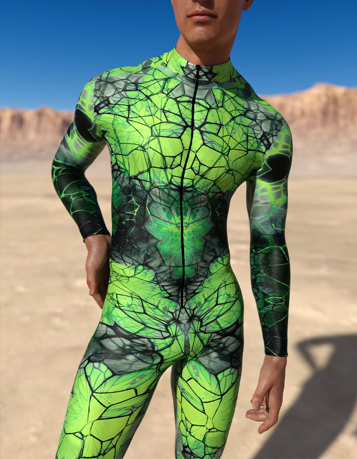 Green Cobweb Male Costume