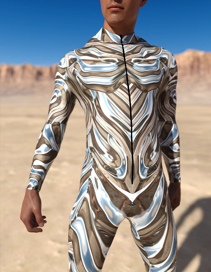 White Crystal Male Costume