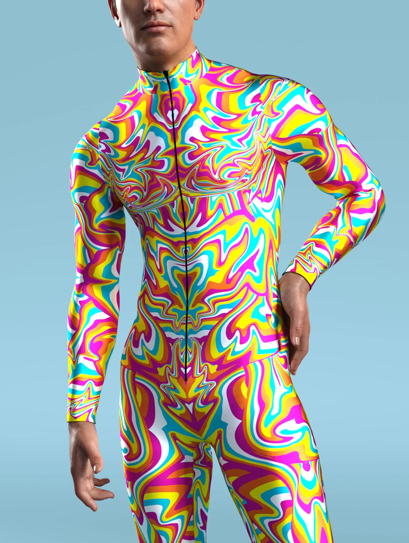 Color Swirl Male Costume