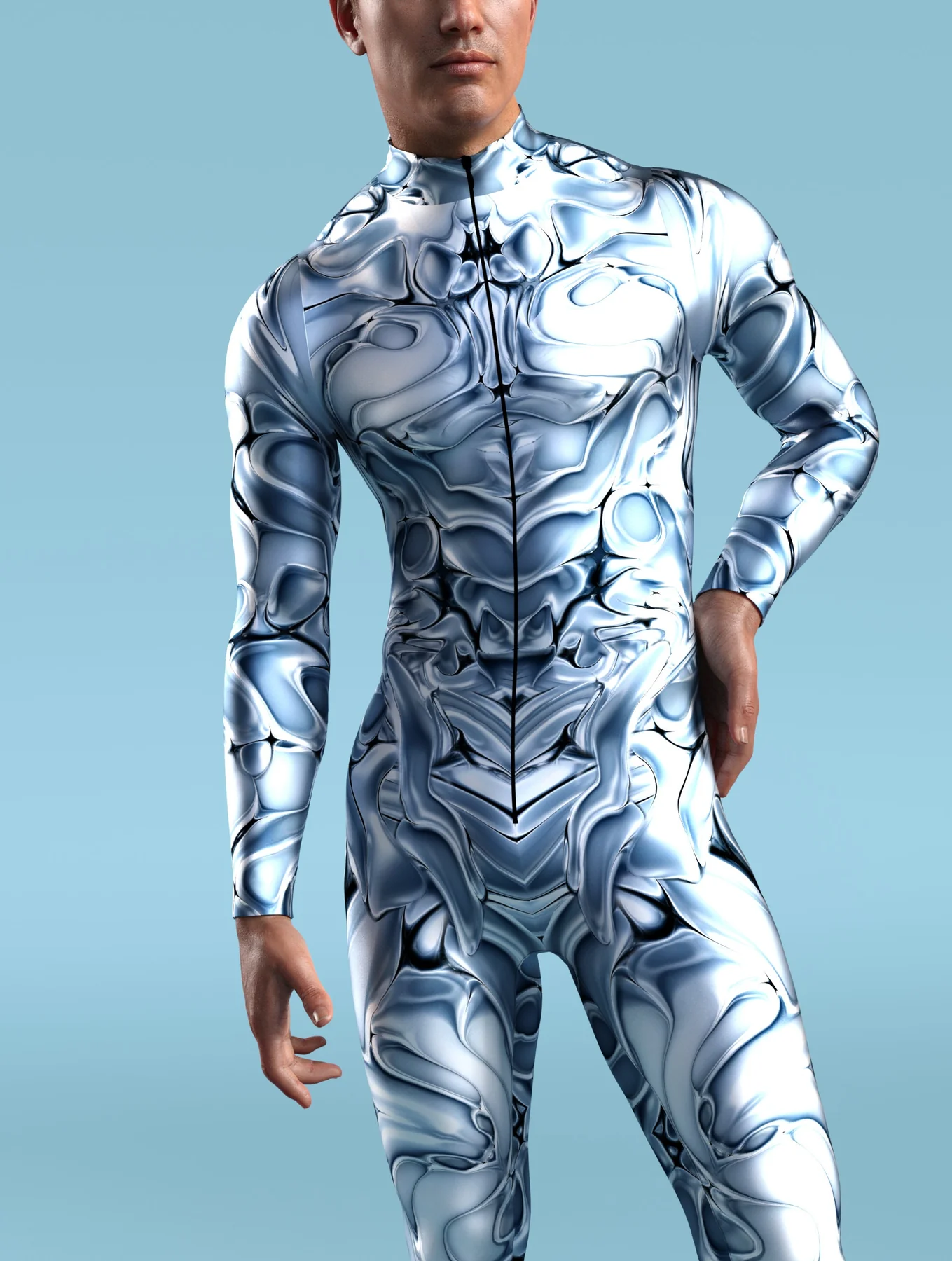The Ice Fighter Male Costume