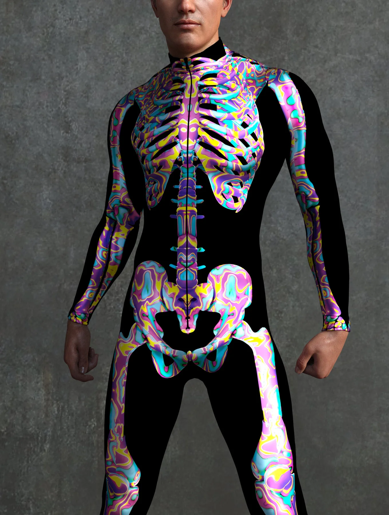 Hard Candy Skeleton Male Costume