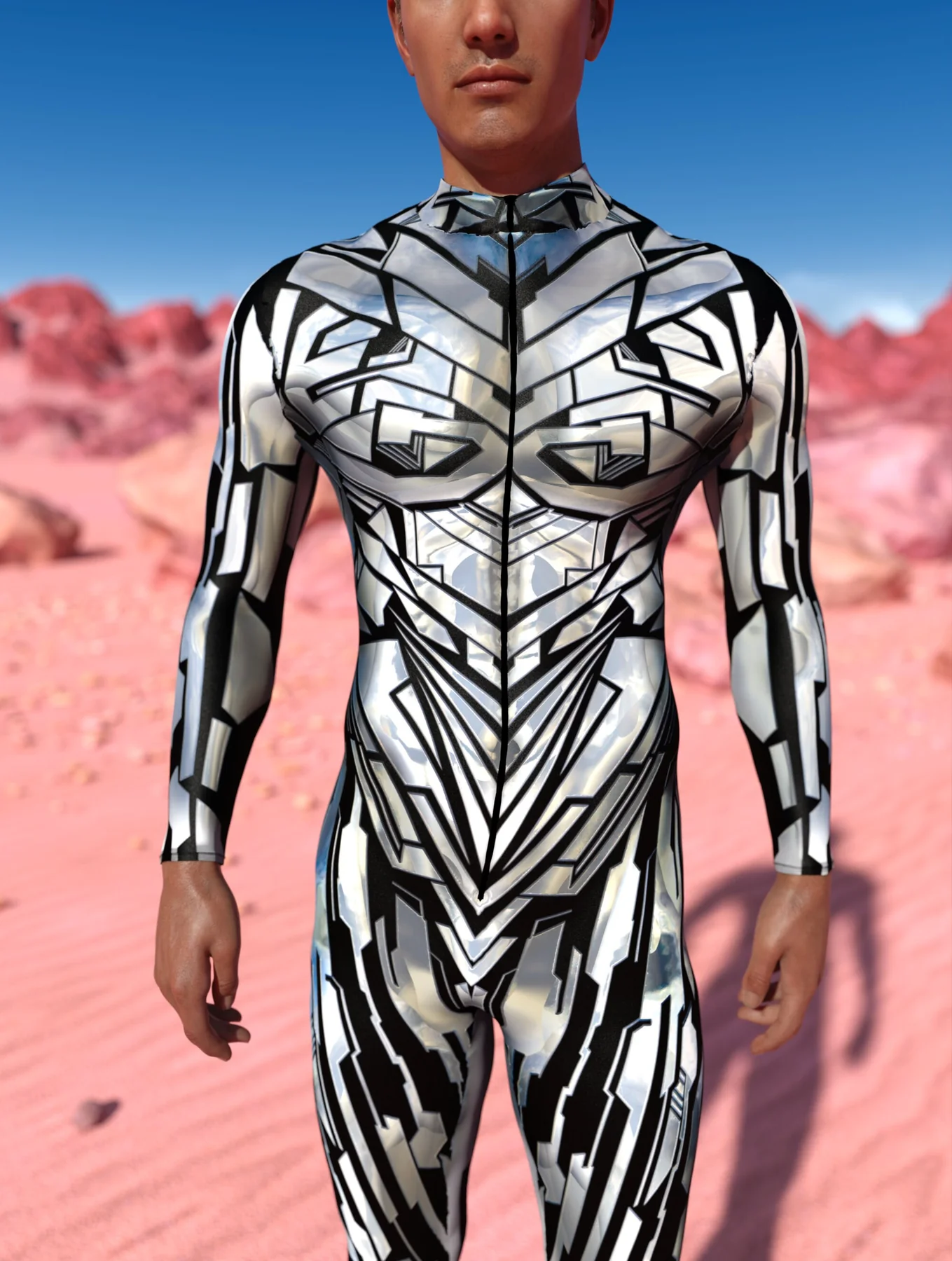 Alien Rescuer Male Costume