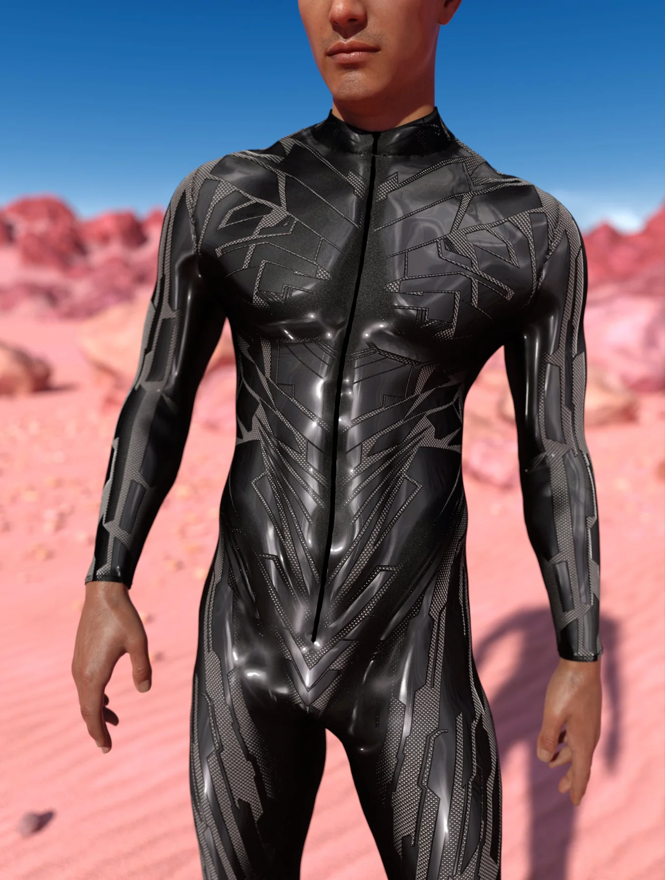 Black Time Traveler Male Costume