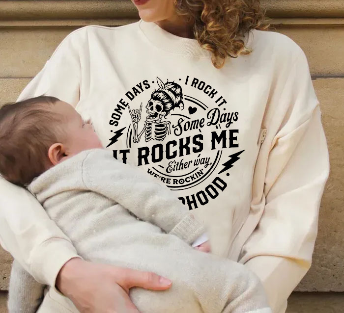 Rocking Motherhood Breastfeeding Sweatshirt