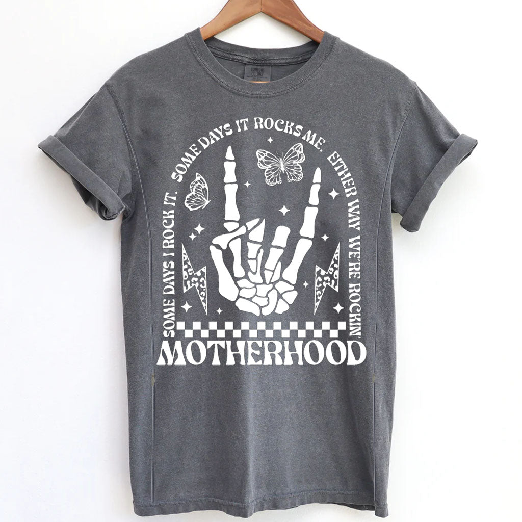 Funny Motherhood Skull Nursing T-shirt