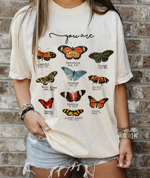 Butterfly Bible Verse T-Shirt