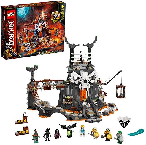 LEGO NINJAGO Skull Sorcerer’s Dungeons 71722 Dungeon Playset Building Toy for Kids Featuring Buil...