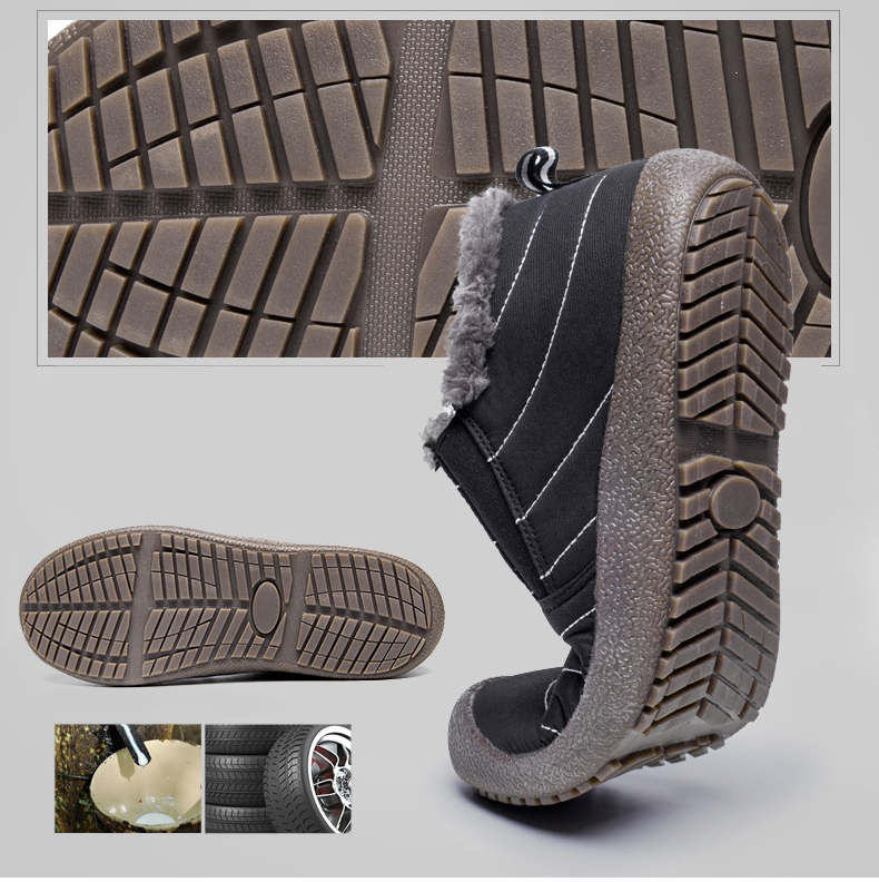 Men's, Women's, Winter, Thickening, Water-resistant, Ankle Boots, Snow Boots, Flat Boots Calceus Addision Mid detail Image