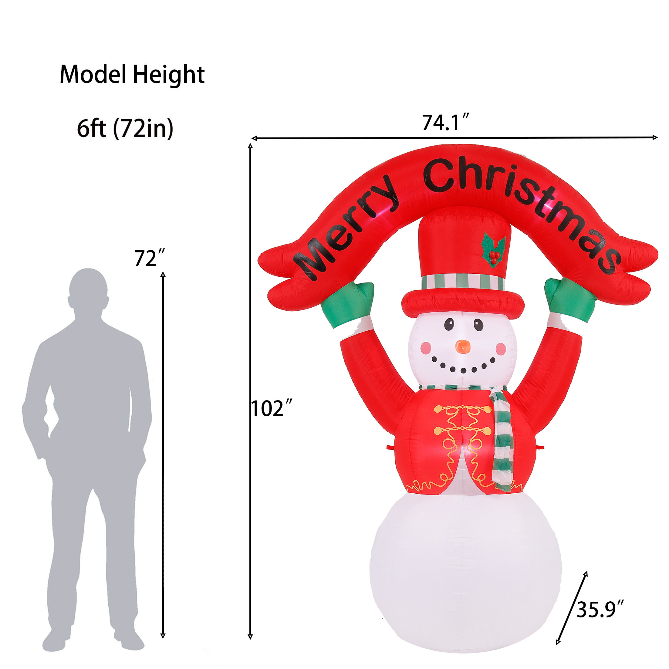 Oversized Snowman Inflatable