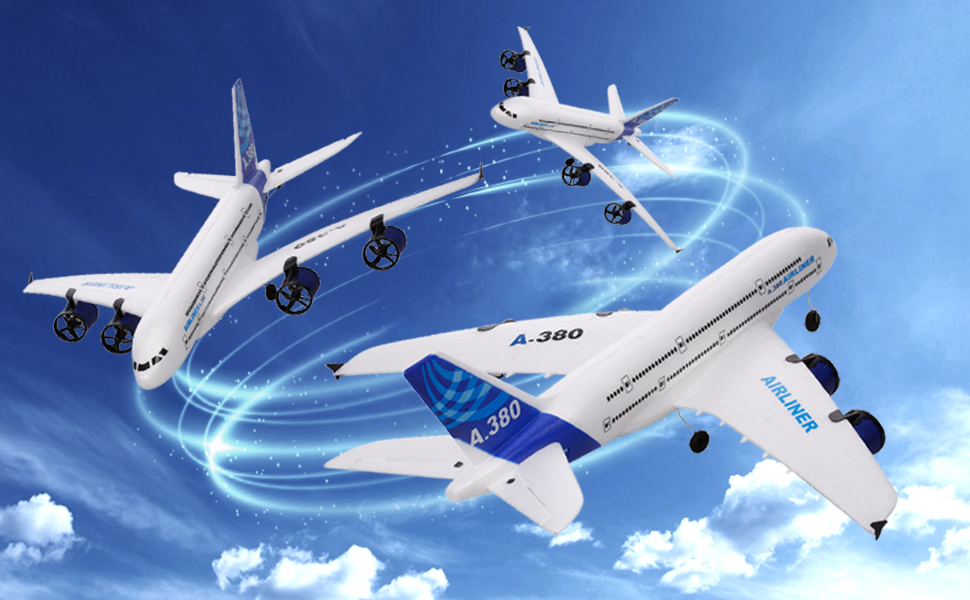 avión de control remoto avion de control remoto aircar a380 model airplane with remote rc aviones