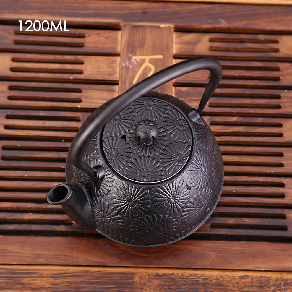1.2L Cast Iron Kettle Imitate Southern Japan Semi-Manual Cast Iron Teapot For Home Boiling Kettle With Filter Buy Our Tea