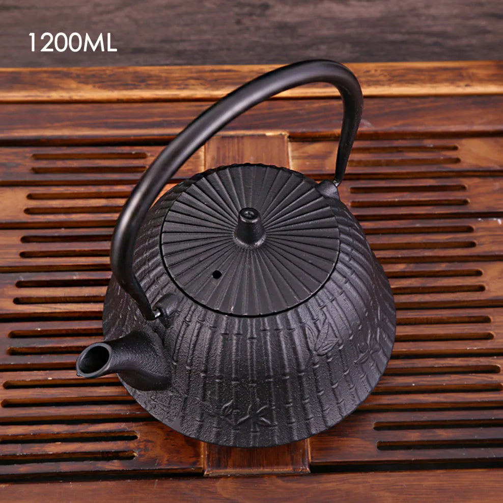 1.2L Cast Iron Kettle Imitate Southern Japan Semi-Manual Cast Iron Teapot For Home Boiling Kettle With Filter Buy Our Tea