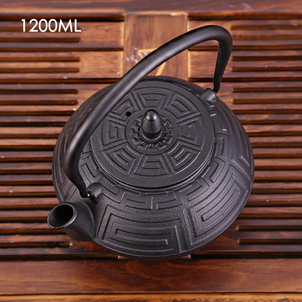1.2L Cast Iron Kettle Imitate Southern Japan Semi-Manual Cast Iron Teapot For Home Boiling Kettle With Filter Buy Our Tea