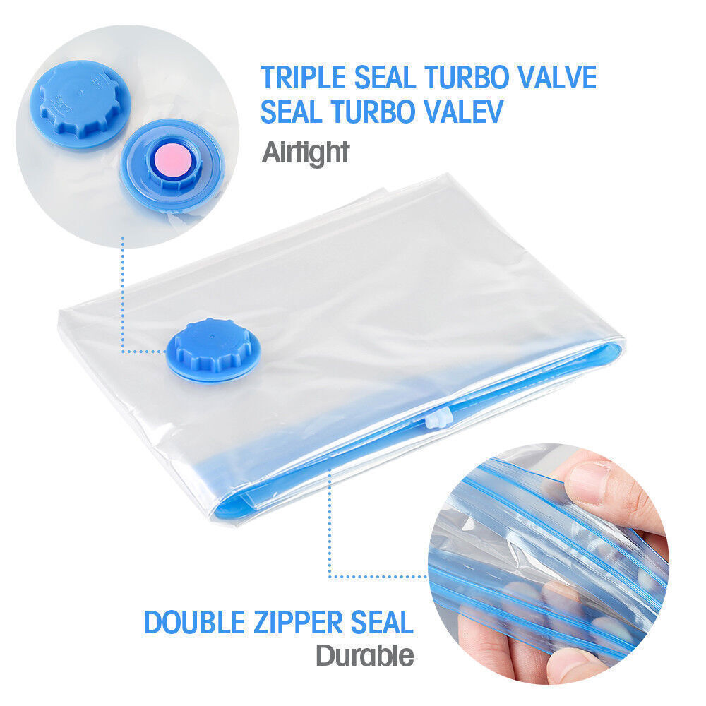 1/8/25 Vacuum Storage Bags Space Saver Hoover Compression for Travel Triple Seal Buy Our Tea