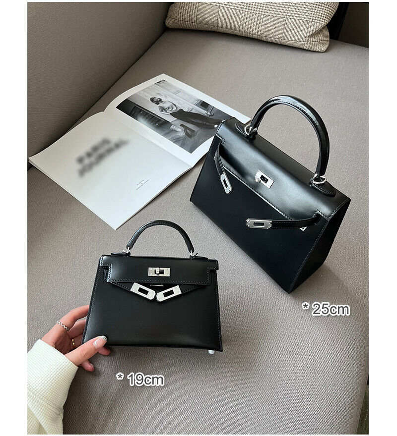 (19/25) Trapezoid Real Leather Flap Mini Tote Handbag Shoulder Bag Purse Clutch Buy Our Tea