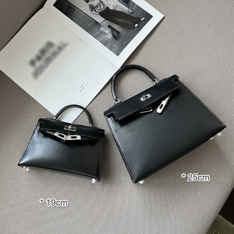 (19/25) Trapezoid Real Leather Flap Mini Tote Handbag Shoulder Bag Purse Clutch Buy Our Tea