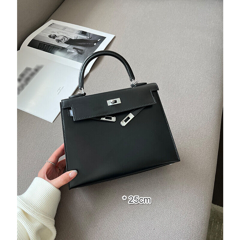 (19/25) Trapezoid Real Leather Flap Mini Tote Handbag Shoulder Bag Purse Clutch Buy Our Tea
