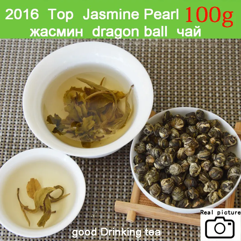 2023 Promotion ! 100g superior Jasmine Flower Tea Premium Jasmine Dragon Pearl Tea Health Care Green Wholesale Chinese Tea