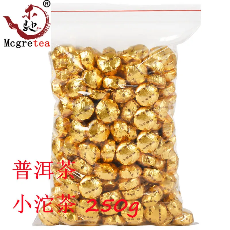 Mcgretea 250g Puer Tea Glutinous Rice Fragrant Pu er Tea Xiaotuo Tea Xiaojin Brick Pu er Cooked