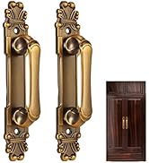 Natudeco Door Handle, Antique Zinc Alloy Door Handle Cabinet Drawer Wardrobe Handle 2Pcs/Set Furn...