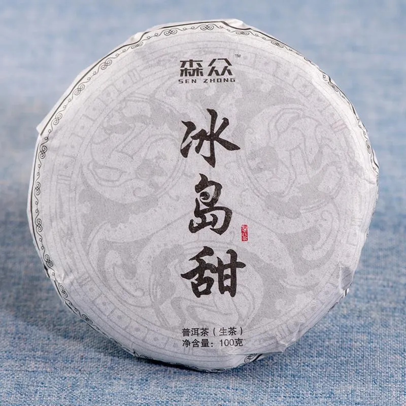 Wholesale Pu'er Tea Cake Icelandic Ancient Tree Icelandic Sweet Cake Pu'er Seven-seed Cake Puer Raw Tea 100g