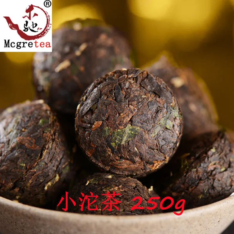 Mcgretea 250g Puer Tea Glutinous Rice Fragrant Pu er Tea Xiaotuo Tea Xiaojin Brick Pu er Cooked