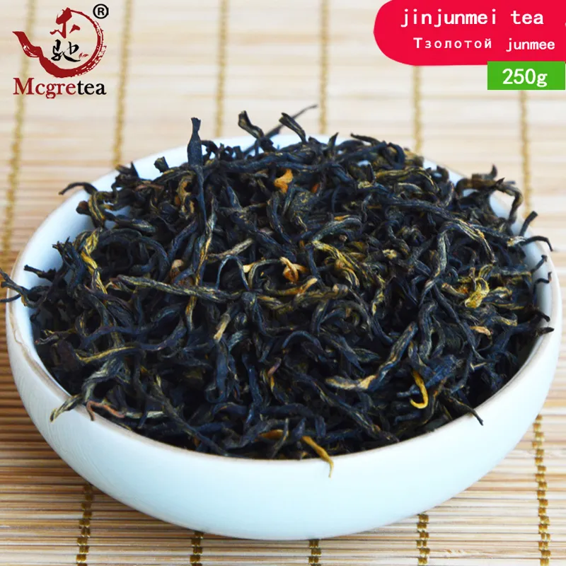 [Mcgretea]2020 Premium Jinjunmei black tea 250g China Wuyi Mountain Black Tea Factory Dicrectly Sell Jin Jun Mei Gold Eyebrow Green Food